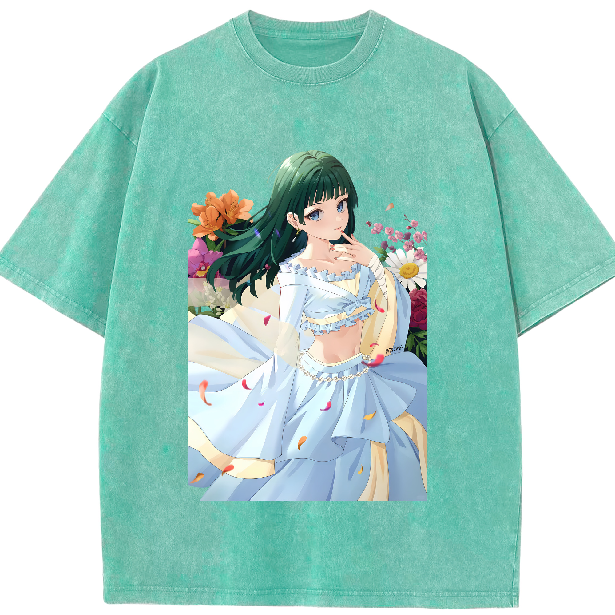 （画像用） 薬屋のひとりごと The Apothecary Diaries 綿100% ヴィンテージ風 半袖Tシャツ（フロントプリント）